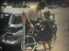 New Bike Children Launching A Boat In The Creek 8mm Film Reel Home Movie Lot
