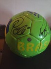 Pele  Neymar Junior  Cristiano Ronaldo Signed Brazil Soccer Ball Coa