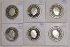 Six  6  Norway 100 Kroner 1994 Olympics Proof Coins  5 9988 Oz Silver