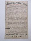 Victorian Trade Card Arbuckle Bros Coffee Co Ny Ariosa Coffee Kirkstall Abbey