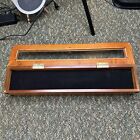 Vintage Wood And Glass Counter Display Case For War Metals Or Memorabilia 