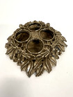 Vintage Vanity Lipstick Holder Brass Roses 4 Tube Holder Hollywood Regency Mcm