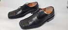 Vintage Brunni Selvatore Black Leather Shoes Size 8 5
