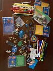 Vintage Junk Drawer Lot Pins Knives Magnets Keychains Brooches Swizzle Sticks