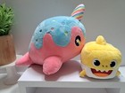 Yellow Baby Shark Singing 3  Cube Pinkfong   Bonus  Aurora Plush Tasty Peach Nar