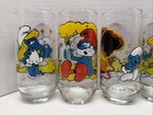 Peyo - Smurfs - 1982 - Complete Set Of 8 - Collectible Drinking Glasses
