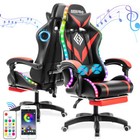 Led Rgb Computer Gaming Chair Ergonomic Office Chairs Swivel Recliner Footrest