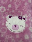 Baby Gear Pink White Bear Girl Flowers Floral Blanket 30x40