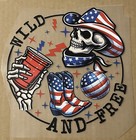 9 American Themed Iron On Transfers For T-shirts   Hoodies With Instructions