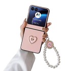 For Motorola Razr Plus 2023 Case With Chain For Women  Pu Leather Protective 