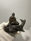 Antique Chinese Kangxi Period Bronze Xiezhi Censer Incense Holder   Heavy