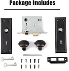 Vintage Mortise Lock Set For Interior Doors     Antique Door Knobs With Heavy-duty