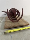 Philadelphia Asparagus Buncher No  3 On Original Stenciled Wood Base Cast Iron