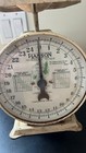 Antique Vtg 40s Hanson Baby Nursery Scale 25 Lbs Metal Weight Graph Chart Food