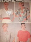 Tops Blouse Shirt Mccalls Sewing Pattern 8609 Size 22 Modern Uc Ff Button Up Set