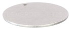 2  Raw Aluminum Stamping Blanks - 3mm Hole - 14ga Round Valve Tags Disc - 2 Inch