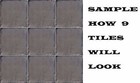  s018  90 Mexican Tiles Talavera Ceramic Handmade Gray Color