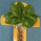 Rare Signed Kimberly Lang Original Hurricane Cross   Vintage 6  Tall Palm Tree