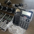 Panasonic Cordless Phone Bluetooth Answering Machine Kx-tgf975b 5 Handset Read 