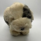 Vintage 1985 Dakin Gray White Shaggy Dog Plush Stuffed Animal Old