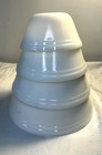 Federal Glass White Milk Glass Nesting Bowls Set Of 4