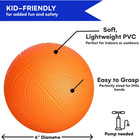 Set Of 2 Kids Basketball - 6 Inch Mini Rubber Ball For Little Tikes - Toddler Ba