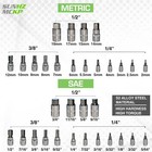Alan Allen Alen Hex Key Socket Wrench Set Metric Standard Inch Short Arm 32pcs