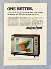 Admiral Playmate Color Portable 14  Television Vintage Print Ad 1969