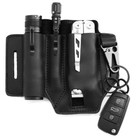 Multitool Flashlight Sheath Belt Leather Edc Pocket Organizer Pen Holder Pouch