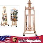56 To 91  Adjustable Large Movable Artist Studio Easel Wooden Art Stand H-frame 