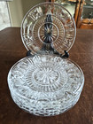 6 Waterford Crystal Millennium Series 8  Luncheon Accent Plates 5 Toasts