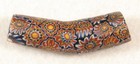 Old Venetian Glass Chevron Millefiori Elbow African Trade Bead 49 Mm Long B