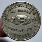 1890 Willoughby Hill Store Card Trade Token Chicago