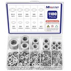 1100 Pcs Flat Washers Assortment Kit-304 Stainless Steel  9 Metric Size  m2   m12 
