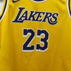 Lebron James Los Angeles Lakers 2018 Yellow Nike Swingman Jersey Youth Medium