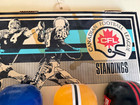 1977 Dairy Queen Cfl Canadian Football League Miniature Helmets   Display Board