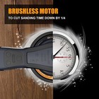 Electric Random Orbital Sander Brushless Variable Speed Sanders W  Sanding Paper