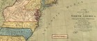 North America Vintage Colonial Map Of The 13 Colonies 24x26