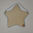 let Is Snow   Snowman Winter Scene Crafty Painted Wood Christmas Star Ornament