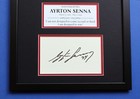 Ayrton Senna Autograph Framed Artistic Display Best F1 Driver Ever
