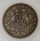 1837 - Not One Cent For Tribute Hard Times Token Ht-49 Low 34