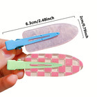 12 Pieces Of Multi-color Colorful Hair Clips With Side Bangs  Duckbill Clips For