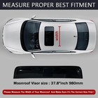 37 8  980mm Sunroof Wind Deflector  Tape-on Sunroof Rain Guards  Universal Fi   