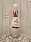 Vintage Brunswick Red Crown Bowling Pin - Abc Permit No 5 Wood Plastic Coat Euc