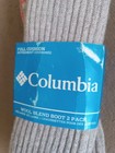 Columbia Full Cushion Wool Blend Hiking Boot Size 6-12 Socks Red Gray         97