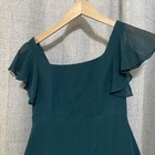 Azazie Junior Bridesmaid Dress Green Size J8
