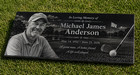 Custom Stone Memorial Grave Marker Granite Plaque Human Headstone Dog