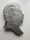 Cast Iron Plaque Of Stalin  Rare  Painted