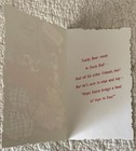 Unused Christmas Bear Deer Read Toys Eva Rockwell Vtg Greeting Card 1950s 1960s