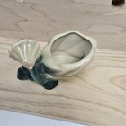 Vintage Pixie Elf Garden Gnome Planter Pot Trinket Dish Pushing Wheelbarrow
